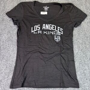 Soft As A Grape Los Angeles‎ Kings NHL Womens Black Tri-Blend V-Neck T-Shirt XL